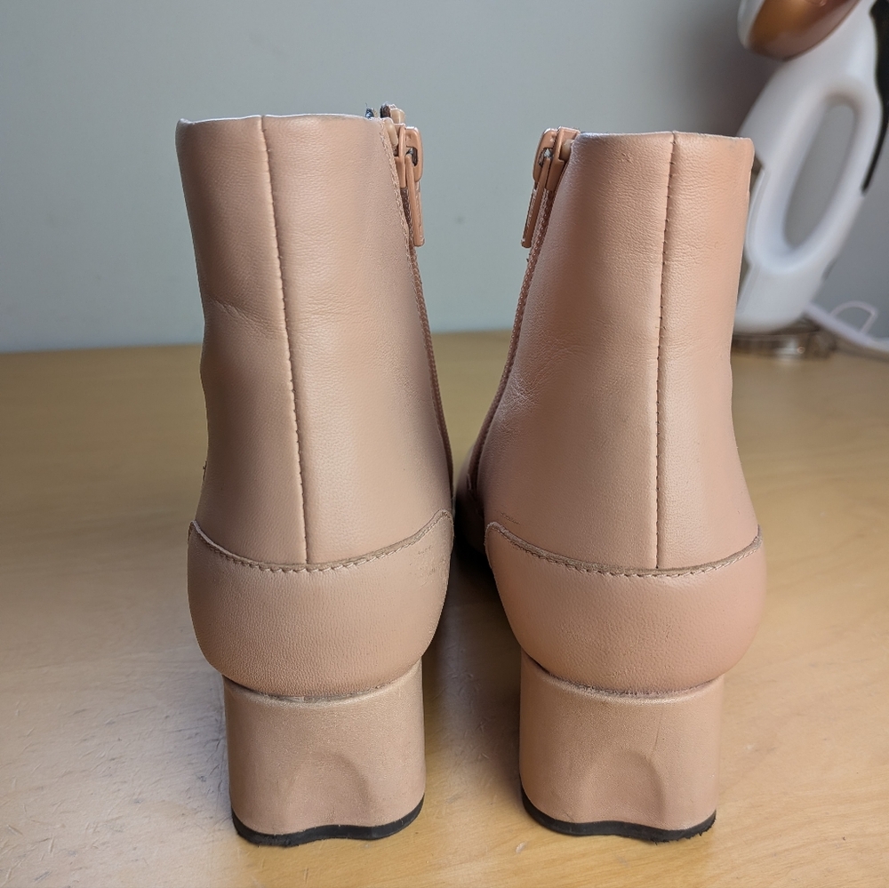 CAMPER Ankle Leather Boots Katie Light Pink Color Size 36 = 6 US Side Zippers - Picture 7 of 13